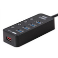 4 Port USB 3.0 Hub With Switch